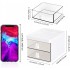 Denozer Small Desk Organizer With Drawer, Office Desktop Storage Box, Business Card/Pen/Pencil/Mobile Phone/Stationery Holder Storage Box, Makeup Organizer for Office School Home (White)